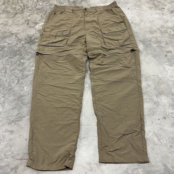 L.L. Bean Convertible Cargo Pants Men's Large Nylon Lined Hiking Gorpcore 0CFK5 - Picture 1 of 10